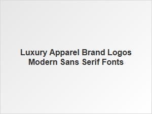 The Signature Style of Luxury Logos in Modern Sans-Serif